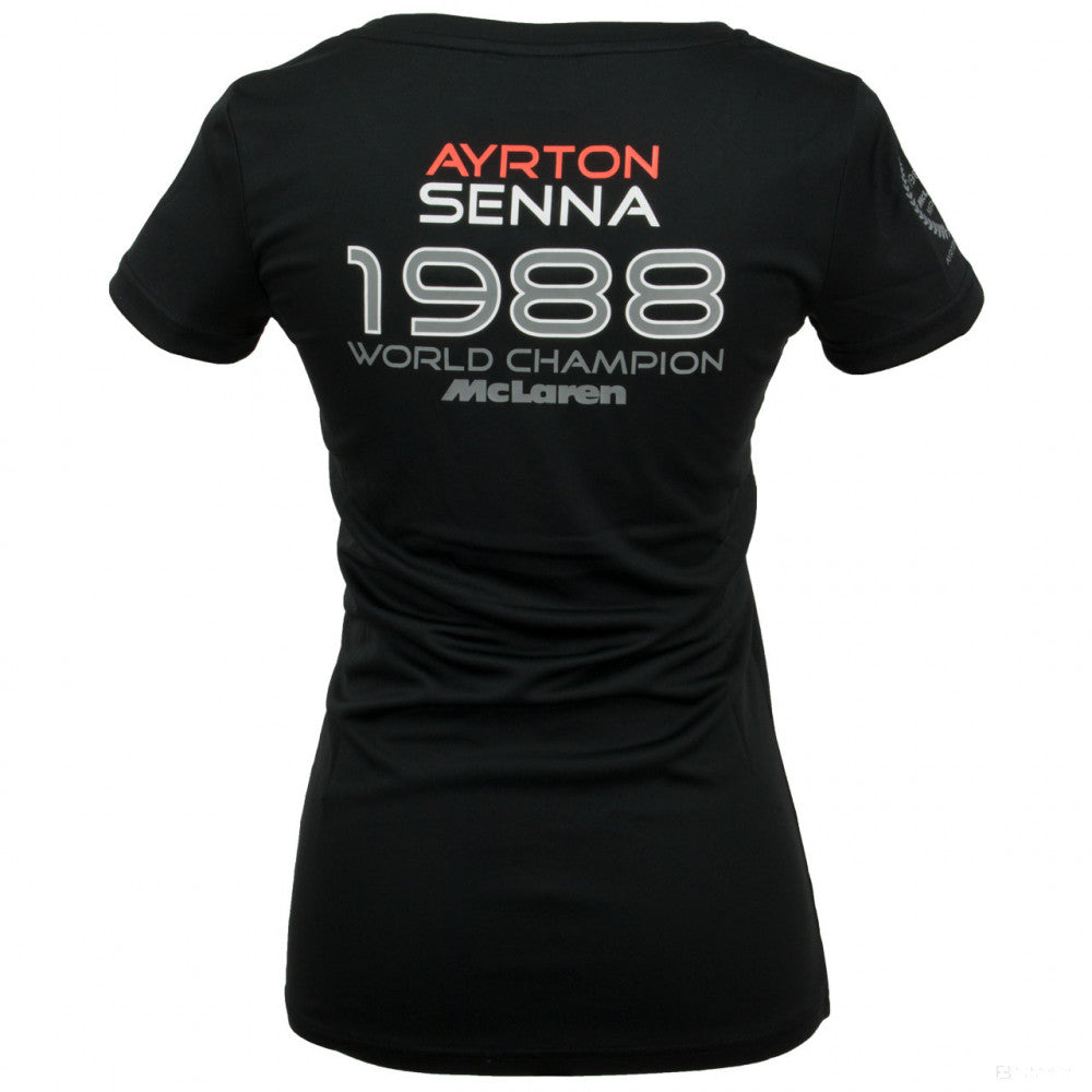 Dámske tričko Ayrton Senna, majster sveta 1988, čierne, 2020 - FansBRANDS®