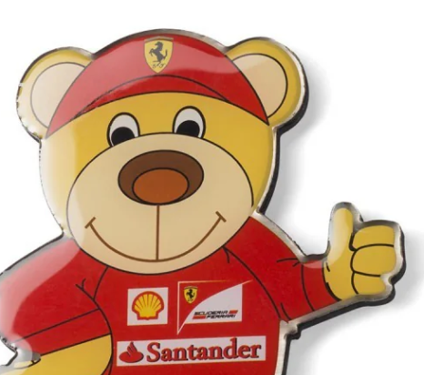 Ferrari magnet na chladničku, medvedík, červená, 2016