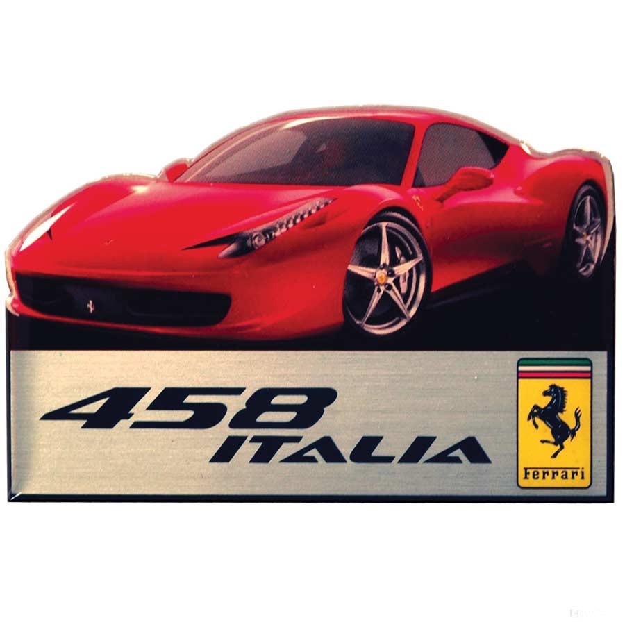 Magnet na chladničku Ferrari, 458 Italia, červená, 2019