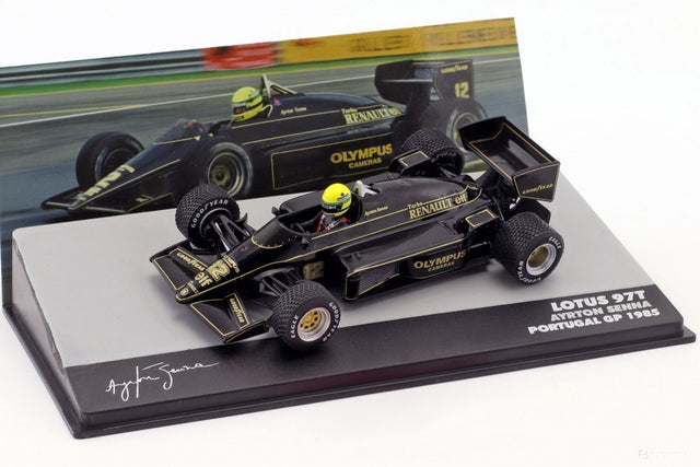 Ayrton Senna Model auta, Lotus 97T Portugal GP 1985, mierka 1:43, čierny, 2019 - FansBRANDS®