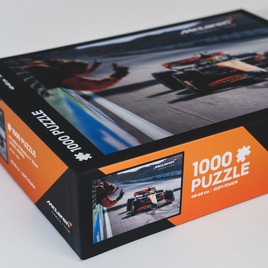 McLaren Formula 1® tím puzzle, Lando Norris, víťazný plagát, 1000 dielikov
