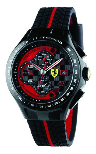 Ferrari hodinky, pánske Uomo Crono, čierne, 2019