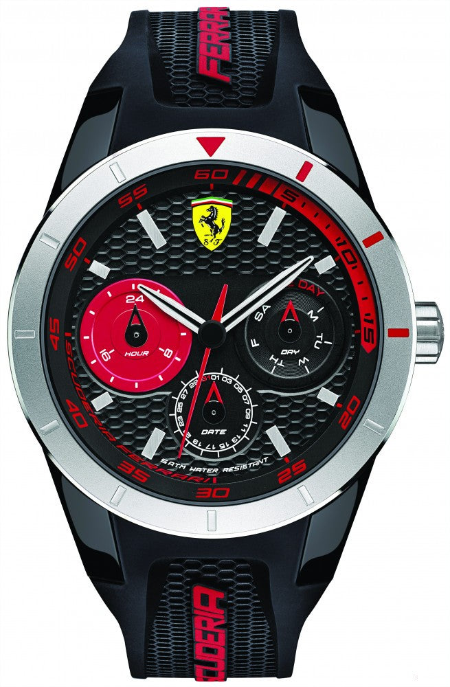 Ferrari hodinky, pánske Redrev T, čierno-červené, 2019