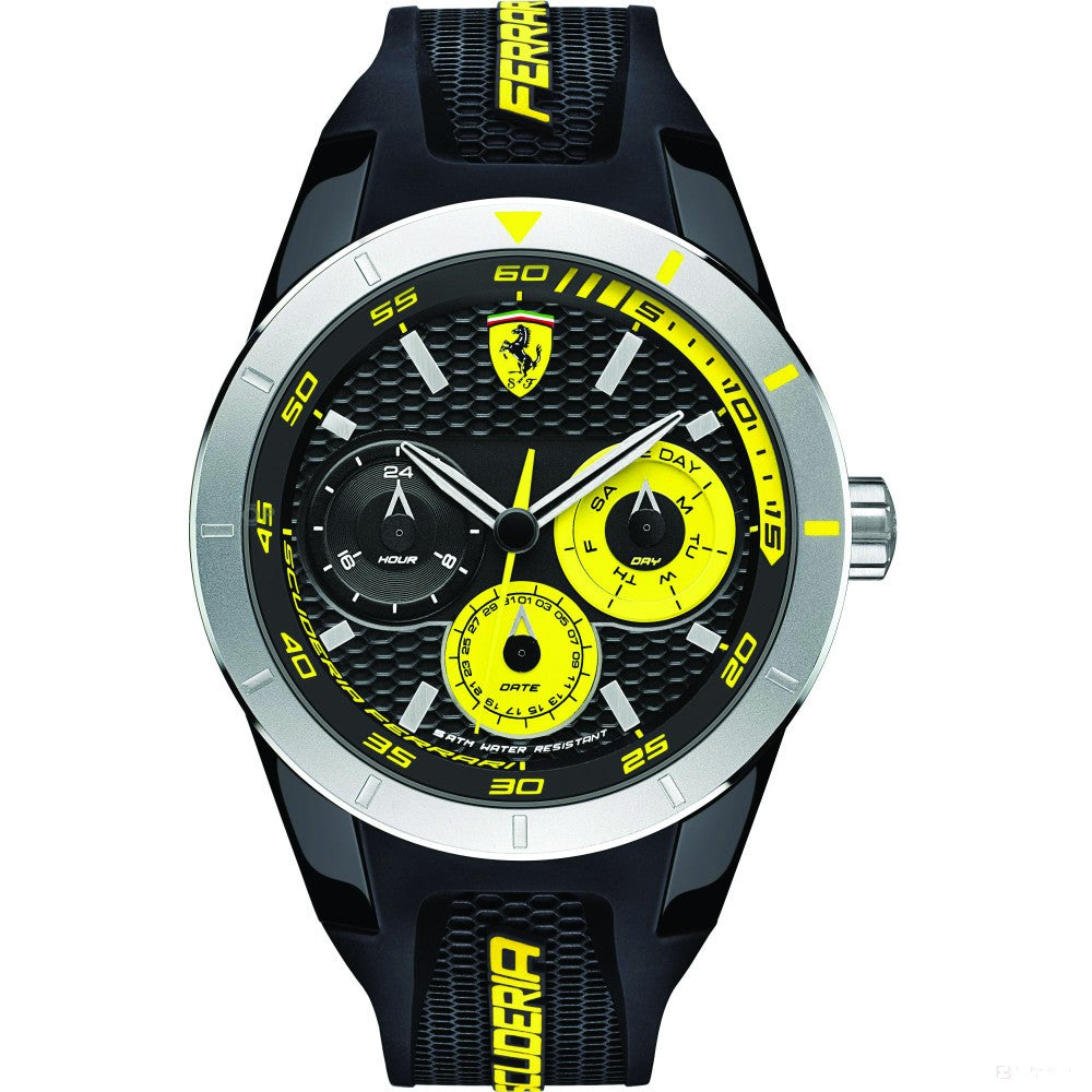 Ferrari hodinky, pánske Redrev T, čierno-žlté, 2019