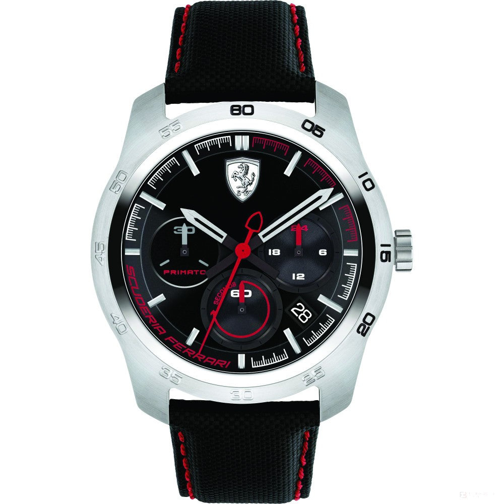Ferrari hodinky, pánske Primato Chrono, čierno-červené, 2019