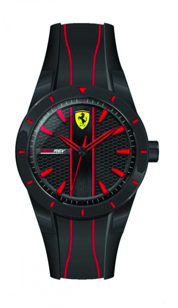 Ferrari hodinky, pánske Redrev Quartz, čierno-červené, 2019 - FansBRANDS®