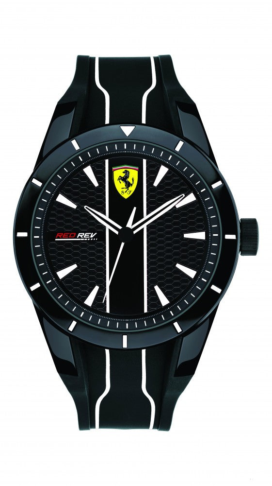Ferrari hodinky, pánske Redrev Quartz, čierne, 2019