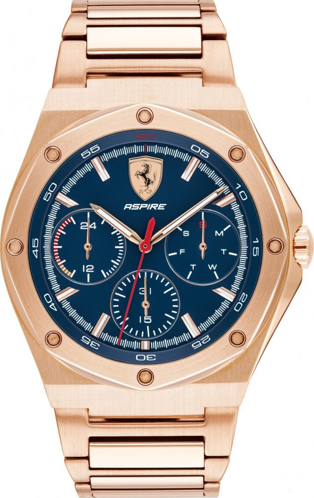 Ferrari hodinky, Aspire multifunkčné pánske, zlaté, 2019