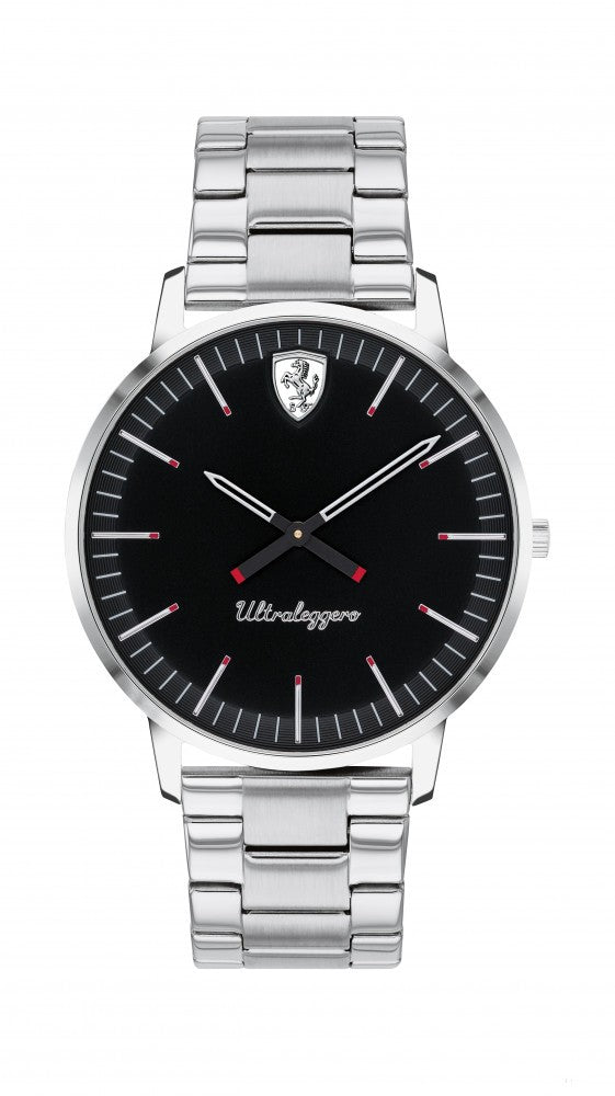 Ferrari hodinky, pánske Ultraleggero 2H, čierno-strieborné, 2019