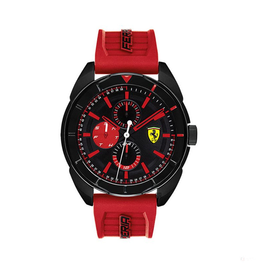 Ferrari hodinky, pánske Forza, čierno-červené, 2019