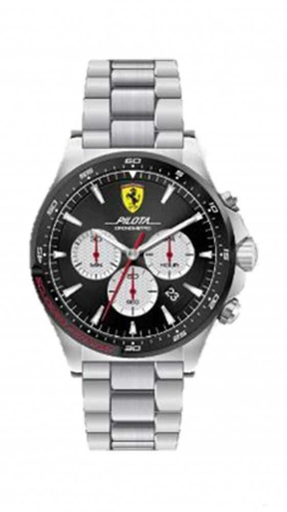 Ferrari Watch, Pilota Chrono Mens, Black, 2019