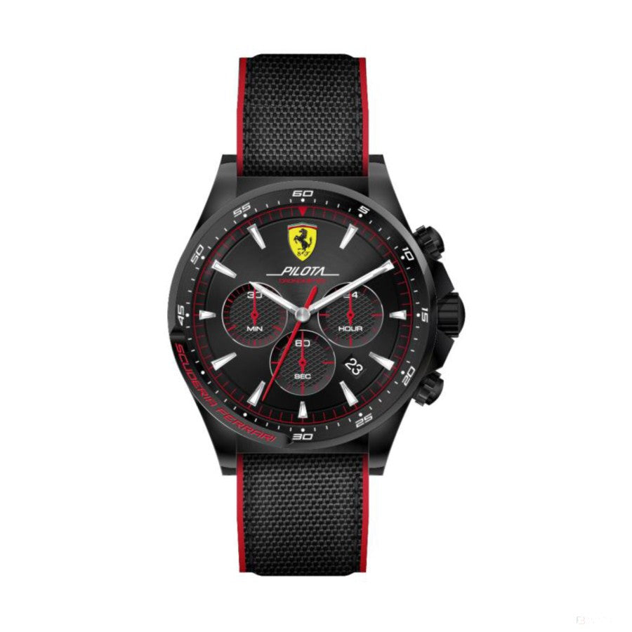 Ferrari Watch, Pilota Chrono Pánske, čierno-červené, 2019 - FansBRANDS®