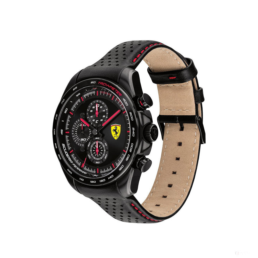 Ferrari Watch, Speedracer Chrono Mens, 44 mm, Black, 2020