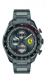 Ferrari hodinky, Speedracer Chrono SS pánske, 44 mm, sivá, 2020 - FansBRANDS®