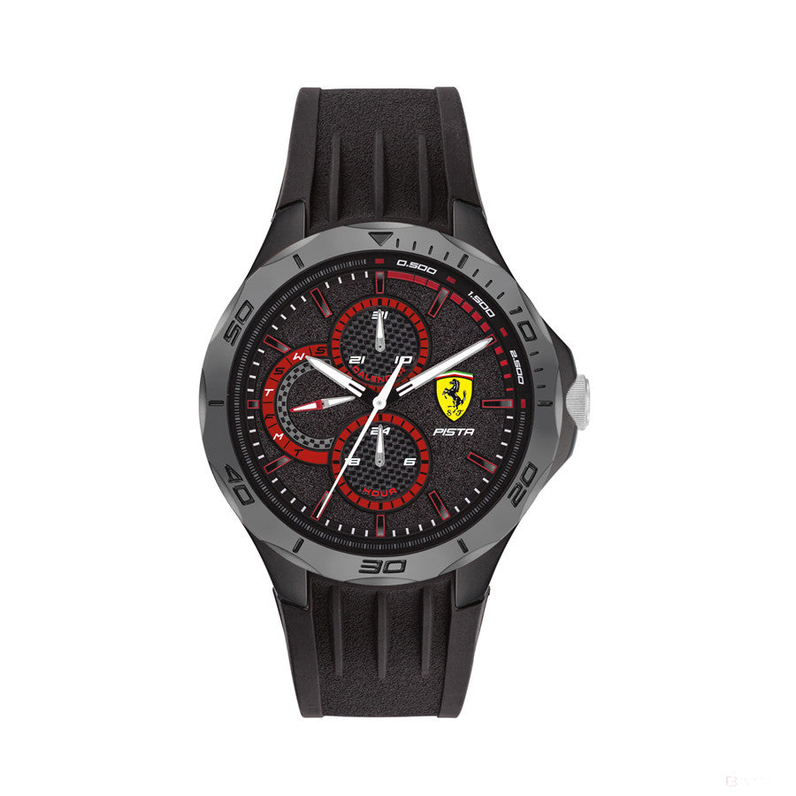Ferrari Watch, Pista MultiFX Pánske, 44 mm, čierno-červené, 2020