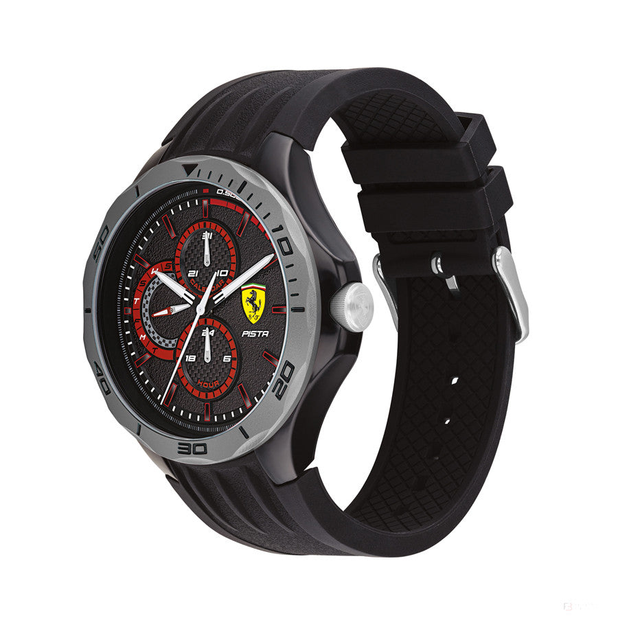 Ferrari Watch, Pista MultiFX Pánske, 44 mm, čierno-červené, 2020