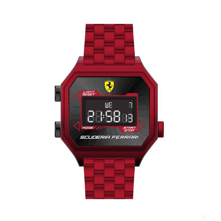 Ferrari hodinky, pánske digitálne Digidrive, 46 mm, červené, 2021