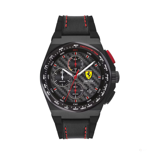 Scuderia Ferrari Watch Aspire, Chrono Bracelet Black Stainless Steel, 44Mm - FansBRANDS®