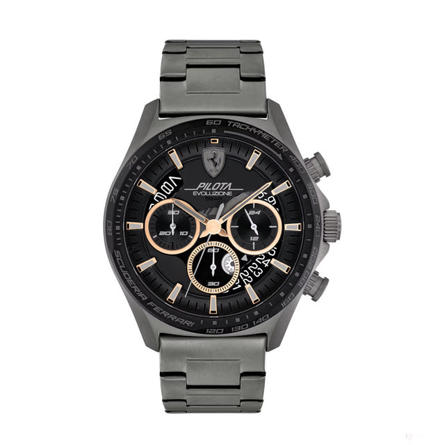 Scuderia Ferrari Watch Pilota Evo, Gray, 44Mm - FansBRANDS®