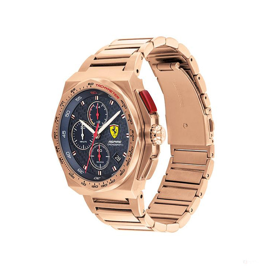 Scuderia Ferrari Watch Aspire, Rose Gold Plated Steel, 44Mm - FansBRANDS®