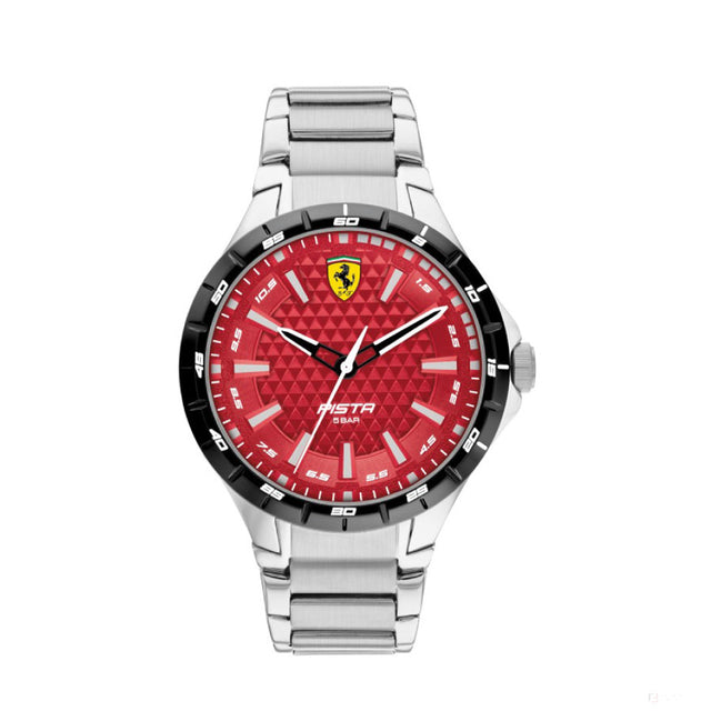 Scuderia Ferrari Watch Pista Quartz, Red Textured 44Mm - FansBRANDS®