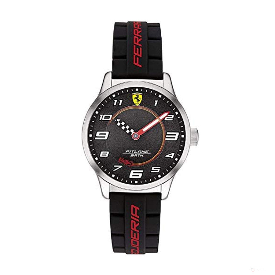 Scuderia Ferrari Watch Pitlane Kids, Black, 34Mm