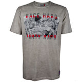 Tričko James Hunt, Race Hard Party Hard, Grey, 2020