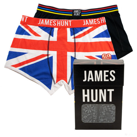 Spodná bielizeň James Hunt, prilba + boxerky Union Jack – dvojité balenie, modrá, 2021 - FansBRANDS®