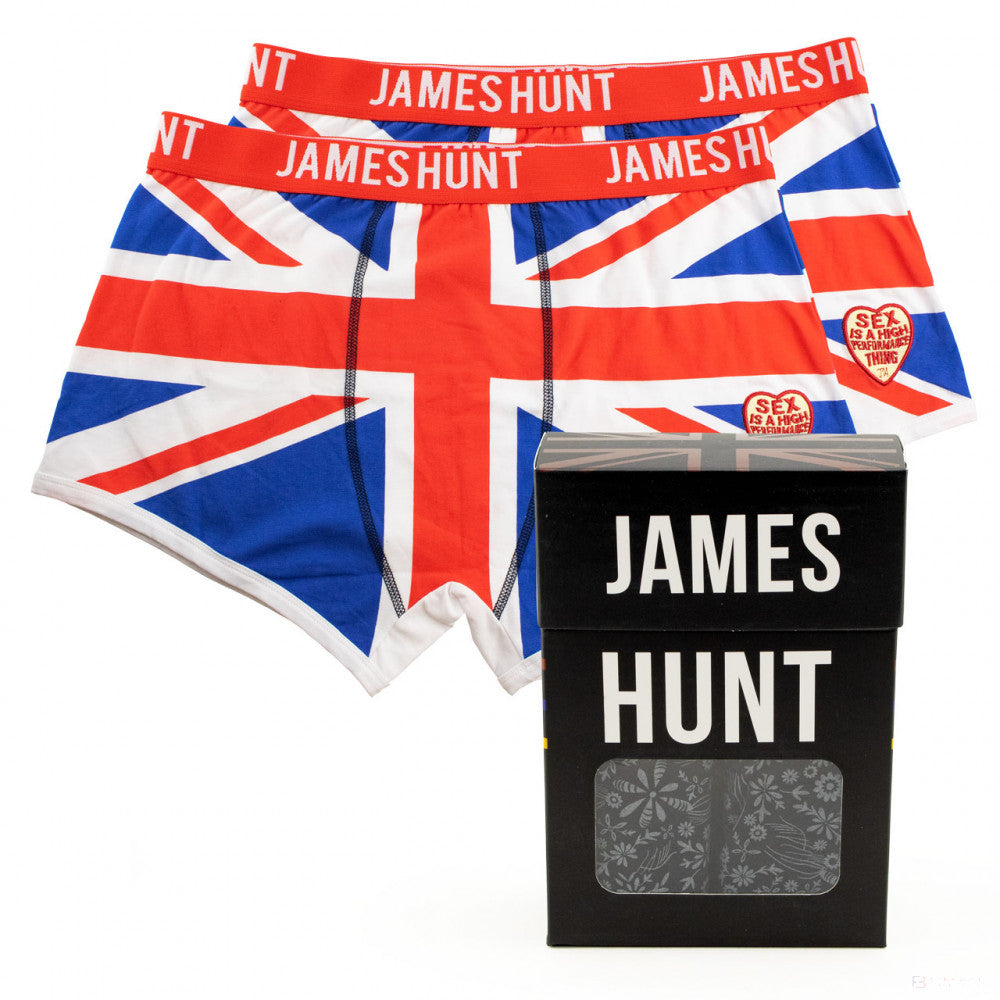 Spodná bielizeň James Hunt, boxerky Union Jack – dvojité balenie, modrá, 2021