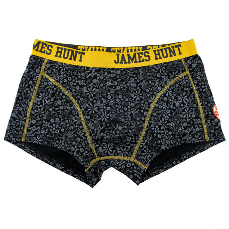 Spodná bielizeň James Hunt, Boxerky zo sedemdesiatych rokov – dvojité balenie, čierna, 2021 - FansBRANDS®