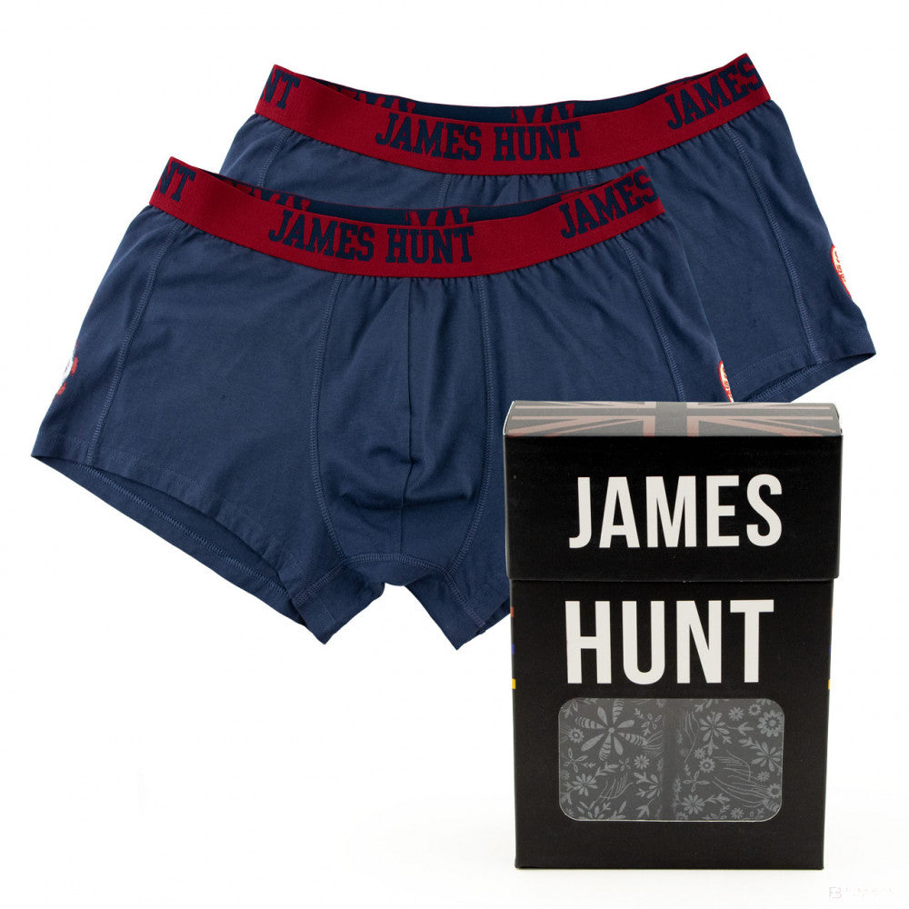 Spodná bielizeň James Hunt, 76 boxeriek – dvojité balenie, modrá, 2021 - FansBRANDS®
