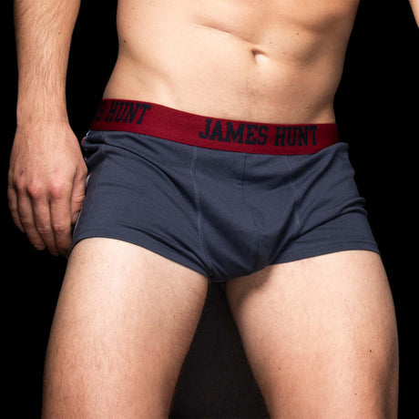 Spodná bielizeň James Hunt, 76 boxeriek – dvojité balenie, modrá, 2021 - FansBRANDS®