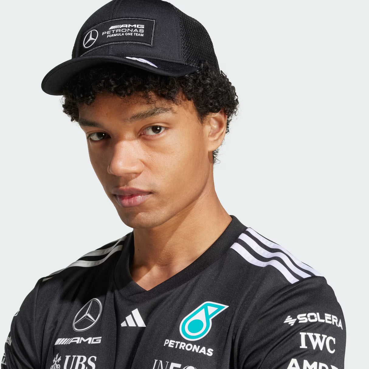 Mercedes šiltovka, trucker, plné logo, čierna 🔥