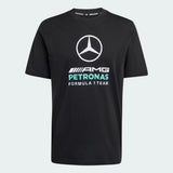 Mercedes póló, Dna, grafické, adidas, čierne