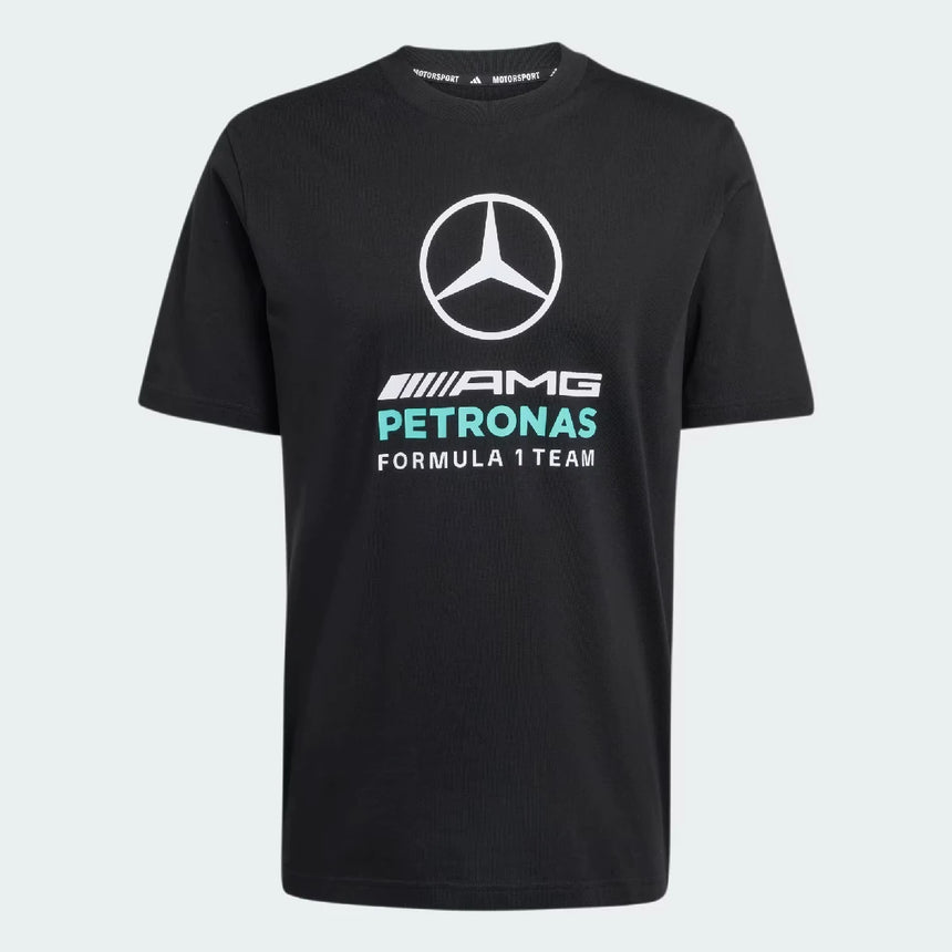 Mercedes póló, Dna, grafické, adidas, čierne