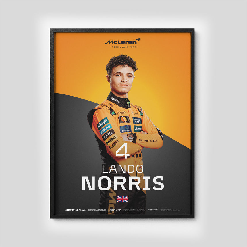 F1 Print – Lando Norris plagát (veľkosť A3)
