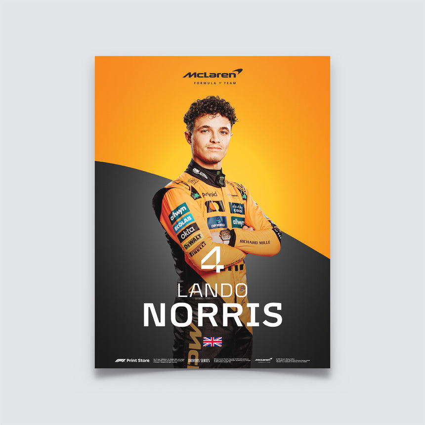 F1 Print – Lando Norris plagát (veľkosť A3)