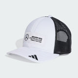 Mercedes šiltovka, trucker, dlhé logo, biela 🔥