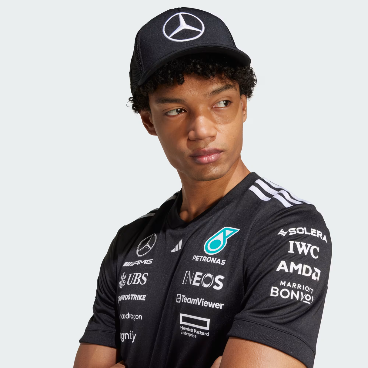 Mercedes šiltovka, trucker, veľké logo, čierna 🔥