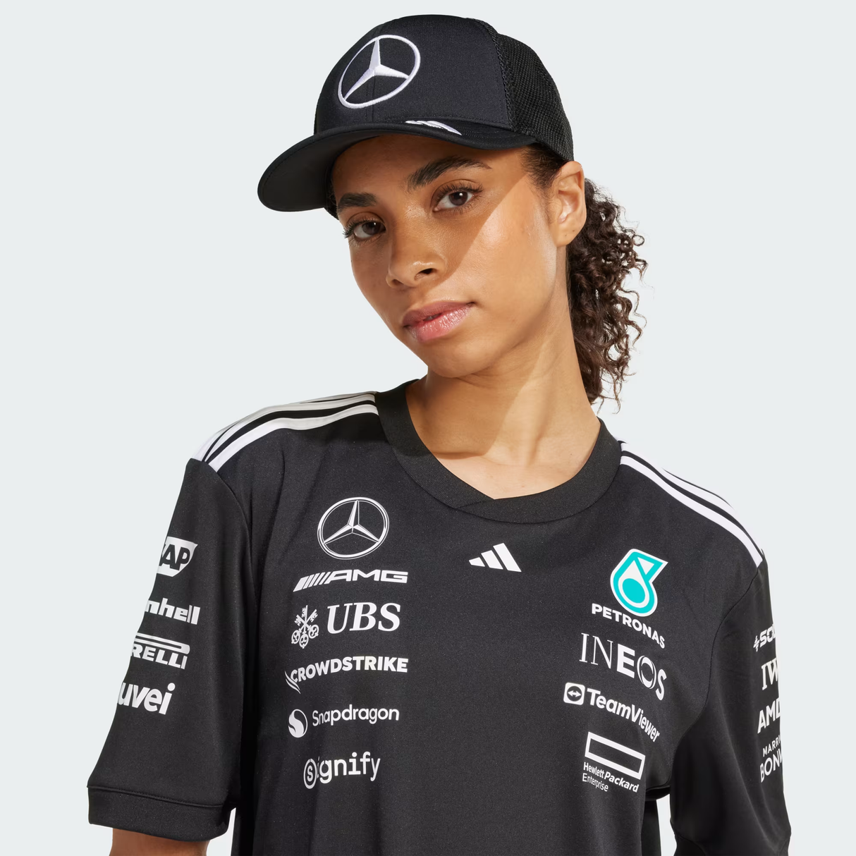 Mercedes šiltovka, trucker, veľké logo, čierna 🔥