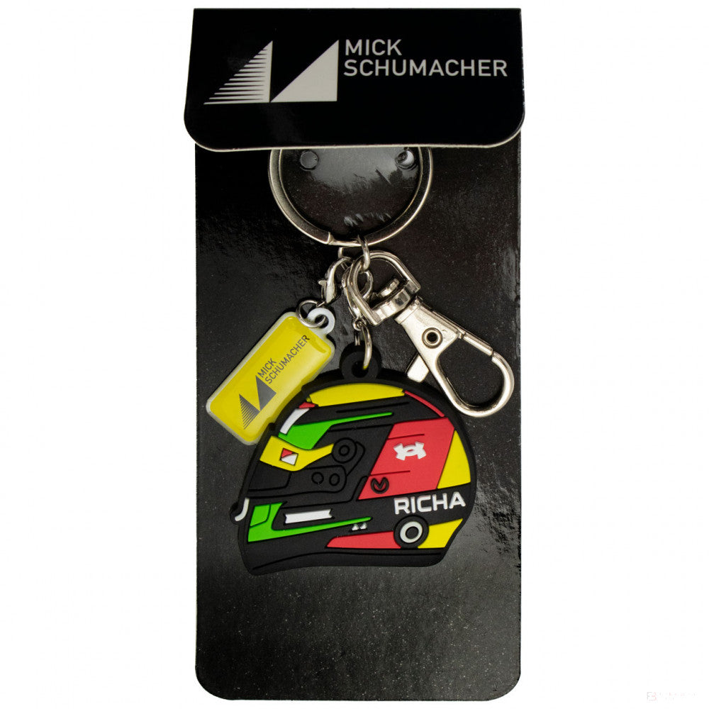 Mick Schumacher Keychain, Helmet, Multicolor, 2019