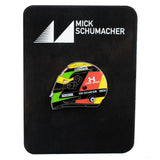 Odznak Micka Schumachera, odznak prilby, viacfarebný, 2019