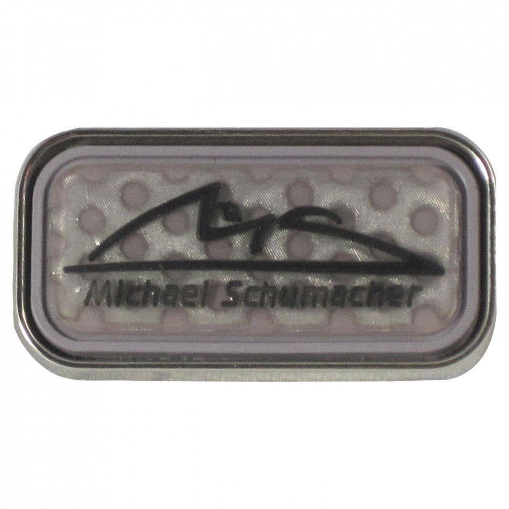 Brošňa Michaela Schumachera, logo, čierna, 2015