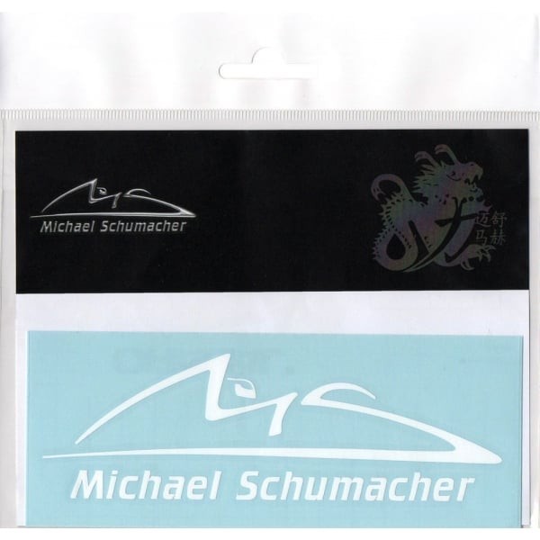 Nálepka Michaela Schumachera, nálepka s logom, biela, 2015