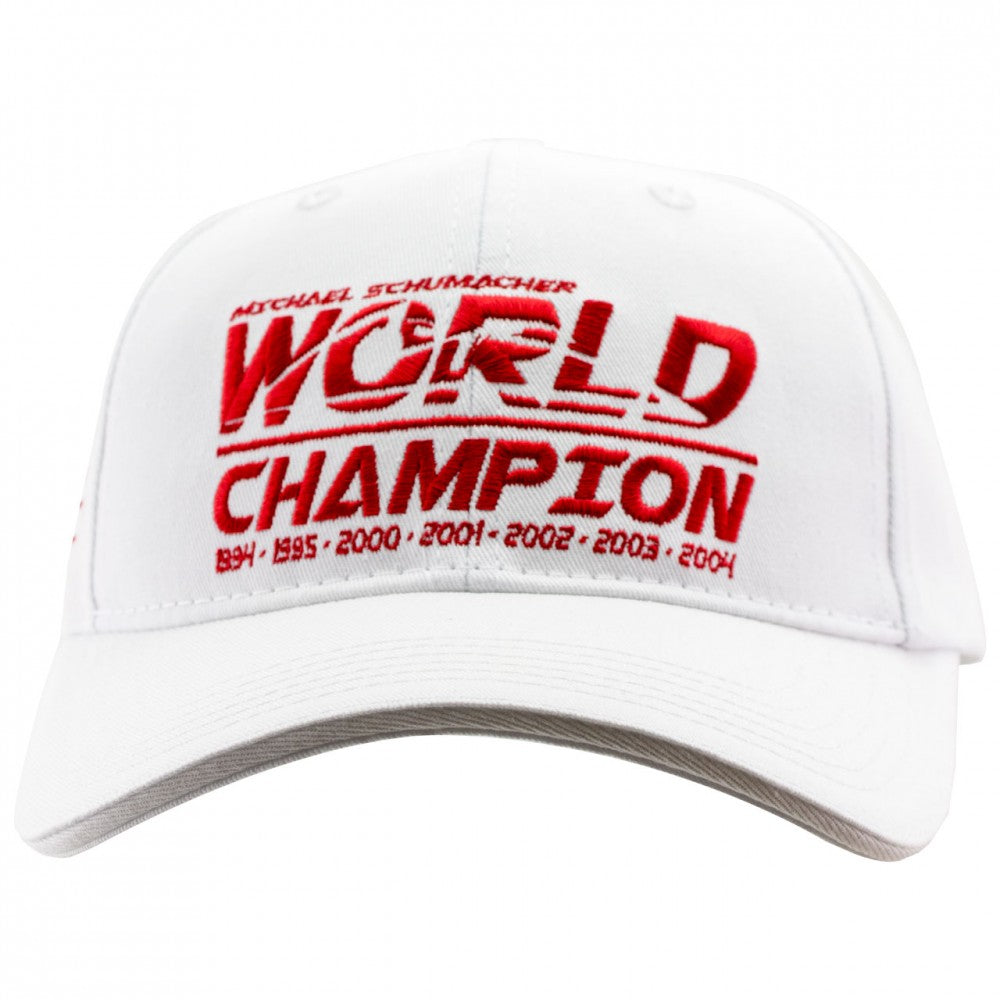 Baseballová čiapka Michaela Schumachera, svetový šampión, dospelý, biely, 2018