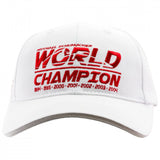 Baseballová čiapka Michaela Schumachera, svetový šampión, dospelý, biely, 2018