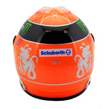 Mini prilba Michaela Schumachera, posledný závod, mierka 1:2, červená, 2020