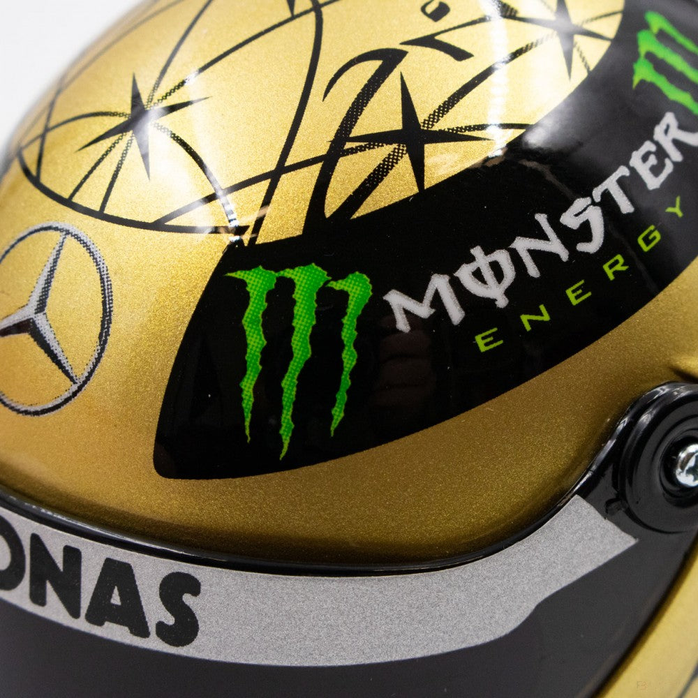 Michael Schumacher Spa 2011 gold helmet 1:4 - FansBRANDS®