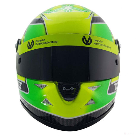 Mini prilba Mick Schumacher, mierka 1:2, zelená, 2018 - FansBRANDS®