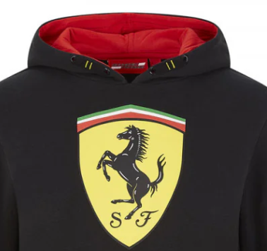 Ferrari children's sweater, Scudetto, black, 2020